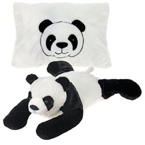 Fiesta 18 Panda Bear Peek-A-Boo Plush Transforming Pillow by 