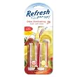 Refresh Your Car Dual Scent Vent Sticks -Fresh Strawberry / Cool Lemonade
