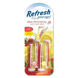 Refresh Your Car Dual Scent Vent Sticks -Fresh Strawberry / Cool Lemonade