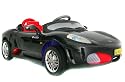 Battery Powered Ferrari F430 Spyder Style Ride on Car with Remote -  Black