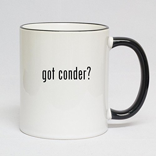 got conder? Black Handle 11oz Coffee Mug