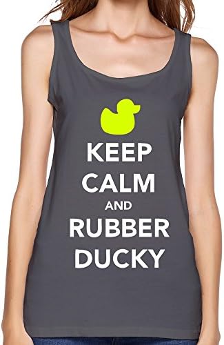 BORO Women's T Shirt Keep Calm And Rubber Ducky Size L DeepHeather