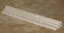 Durango Beige Travertine Honed & Unfilled Chair Rail Listello Decorative Moldings Chairrail Trims 2" x 12" Matching With Our Mosaic Tiles