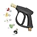 Sooprinse High Pressure Washer Gun,3000 PSI Max with 5 Color Quick Connect Nozzles M22 Hose Connector 3.0 TIP