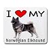 I Love My Norwegian Elkhound Mouse Pad