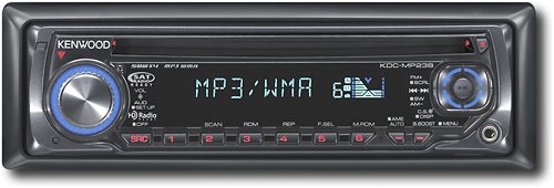 Kenwood KDC-MP238 WMA/MP3 CD Receiver with Front panel AUX Input and External Media Control