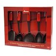 Amana ATK002RD 5-Piece Nylon Utensil Set, Red