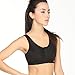 Yvette Zip Front Sports Bra #6015, Black, 40D