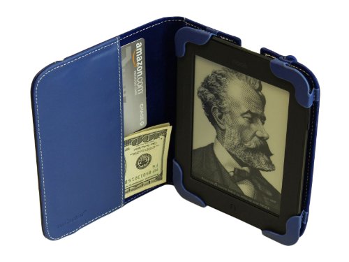 BLUE iPearl mCover® Leather Cover Case for ALL-NEW 