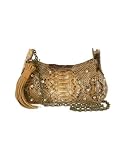 Review Ghibli  / Ghibli Jeweled Python Leather Chain Strap Purse