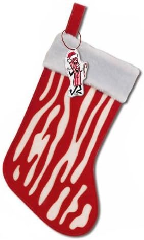 Mr. Bacon Felt Stocking Novelty Gag Christmas Decoration