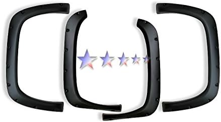 APX Fender Flares - Smooth Black - Pocket Dimple Style - 1994-2001 Dodge Ram Full Size Only