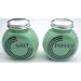 Jade Jadeite Round Retro Style Salt and Pepper Shaker Set