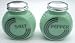 Jade Jadeite Round Retro Style Salt and Pepper Shaker Set