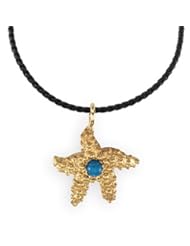 14K Yellow Gold Turquoise Starfish Charm -- LIFETIME WARRANTY