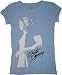 Dirty Dancing juniors women's shirt tee John Holding Baby Distressed Denim Blue