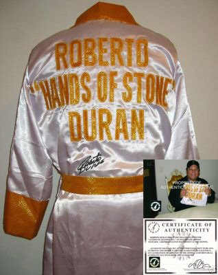 Roberto Duran Signed Boxing Robe