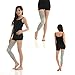 1Pair Power Ionics Bamboo Charcoal Fiber Elastic Thigh Knee Calf Brace Support 2pcs for left and right foot
