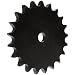 Martin Roller Chain Sprocket, Reboreable, Type A Hub, Double Pitch Strand, 2080/C2080 Chain Size