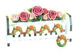 ROSE 3-D Majolica Spice Rack & Jars *NEW*