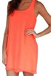 Spring Summer Winter  Checkered Print Sleeveless Chiffon/Polyester/Spandex Mini Dress  With a Bow(s)