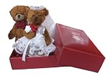 Ideal Small Wedding Gift / Good Luck Wedding Gift / Wedding Acceptance - Send Our Bride and Groom Teddy Delivery to Deliver Your Special Message (Add Accessories like Miniature Rings and Gifts for Your Teddy To Deliver) FREE Gift Card/Message Service