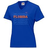 Nike Florida Gators Royal Blue Ladies V-Neck Graduated T-shirt