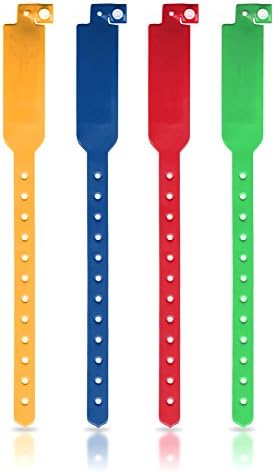 Disposable Wristband &amp; Bracelet Tag (50Pcs) - Red