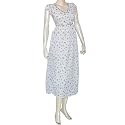 Sun Dress Casual Tank Spaghetti Straps Flirty Cotton Fabric Size 14 (sds122a)