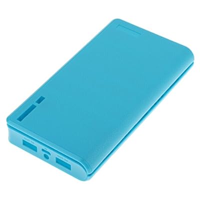 Blue-20000mah Power Bank Case Kit 6x18650 Battery Charger PCBA DIY
