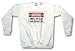 Warning Swine Flu Test Subject Keep Back Sign Logo Men's Sweat Shirt Size Medium White