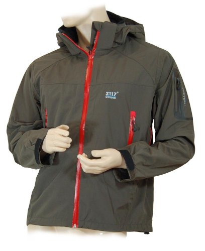 2117 SWEDEN Skijacke braun/rot, Modelljahr 2007/2008, 12000 mm Wassersäule, 3 Lagen-Laminat, Größe L