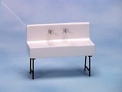 Dollhouse Miniature Vintage Ceramic Sink