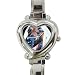 Afgan Hound Heart Shaped Italian Charm Dog Watch D98