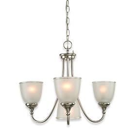Royce Lighting 39242BLE-773 Easton Four-Light Chandelier Two Tone Nickel with Clear Edge... by Royce Lighting