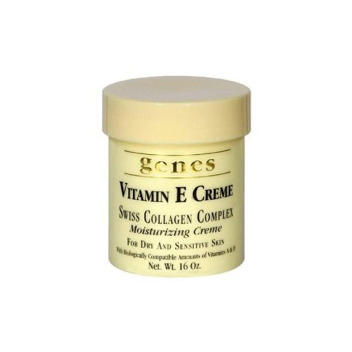 Genes Vitamin E Creme Swiss Collagen Complex Moisturizing Creme for Dry and Sensitive Skin 16 oz