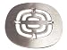 World Imports Belle Foret NSD02 Snap-In Shower Strainer, Chrome
