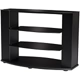 Audio Video Stand with Glass Shelves
