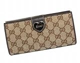 【並行輸入】グッチ GUCCI Wホック長財布 203550 FFPAG 9643 GGキャンバス(ベージュGG×ダークブラウン)