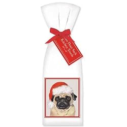 Santa Pug Towel Set