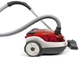 Thomson THVC05781R Aspirateur tra&icirc;neau 2 en 1,1800 W, volume du sac 2,5 l, utilisation avec ou sans sac, d&eacute;marrage progressif, 3 accessoires, filtre Hepa (Rouge)