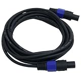 Pyle-Pro PPSS50 50' Foot Professional Speaker Cable Male Compatible With Speakon Connector to Male Compatible With Speakon Connector