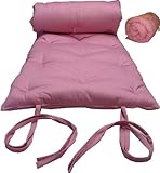 Brand New Pink Traditional Japanese Floor Futon Mattresses, Foldable Cushion Mats, Yoga, Meditaion.
