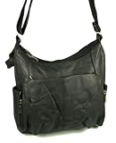 419yTaBq3ML. SL160  Genuine Leather Womens Hobo Handbag with Cell Phone Pocket in Choice of Colors