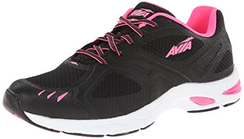 AVIA Women's Swift Trail Running Shoe,Black/Atomic Pink/White,8.5 M US