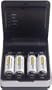 AccuEvolution - Pocket Size LED Battery charger (includes 4 AAA and 4 AA AccuEvolution LSD Batteries)