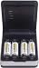 AccuEvolution - Pocket Size LED Battery charger (includes 4 AAA and 4 AA AccuEvolution LSD Batteries)