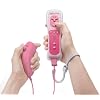 Nintendo Wii Remote and Nunchuck Controller Combo - Pink (Non Oem)-Includes Silicone Sleeve and Wrist Strap