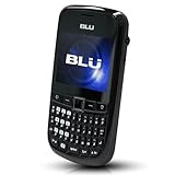 BLU Q410 Speed Unlocked 3G Dual SIM Phone with Wi-Fi, Stereo Bluetooth, QWERTY Keyboard and microSD Slot--International Version with Warranty (Black)