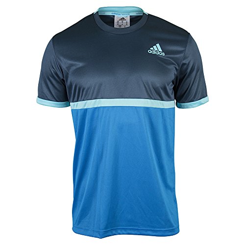 adidas Performance Boys Court Tee, Bright Blue, Medium